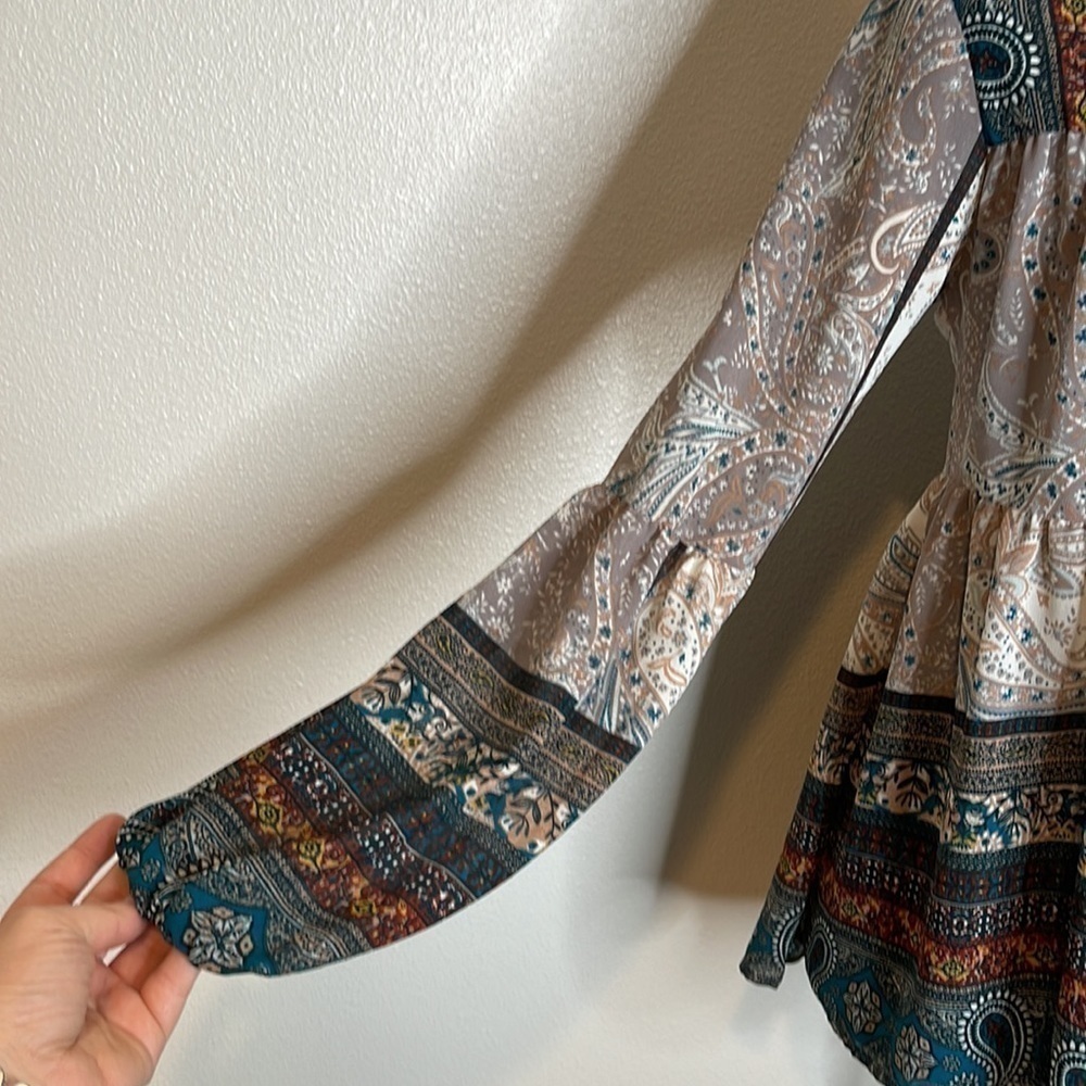 Knox Rose Peasant Boho Blouse Size XS - Picture 5 of 9